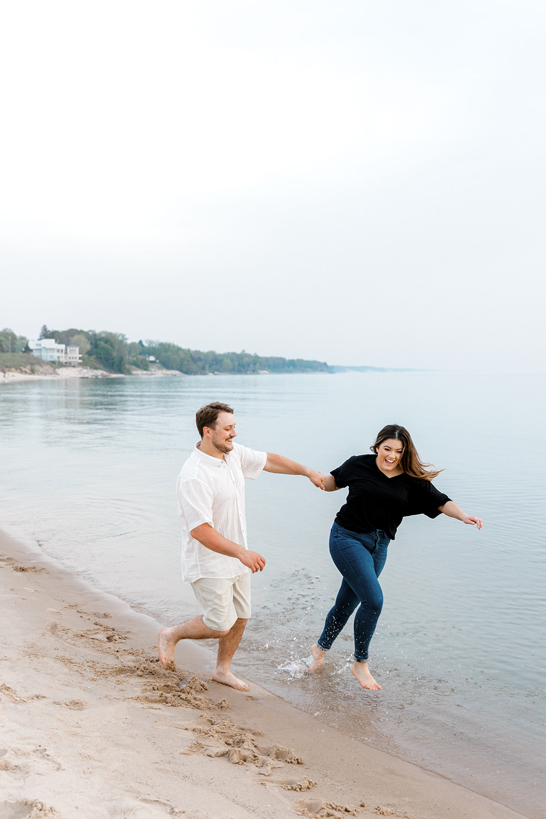 South Haven Beach Engagement Photos | Angie + Tanner