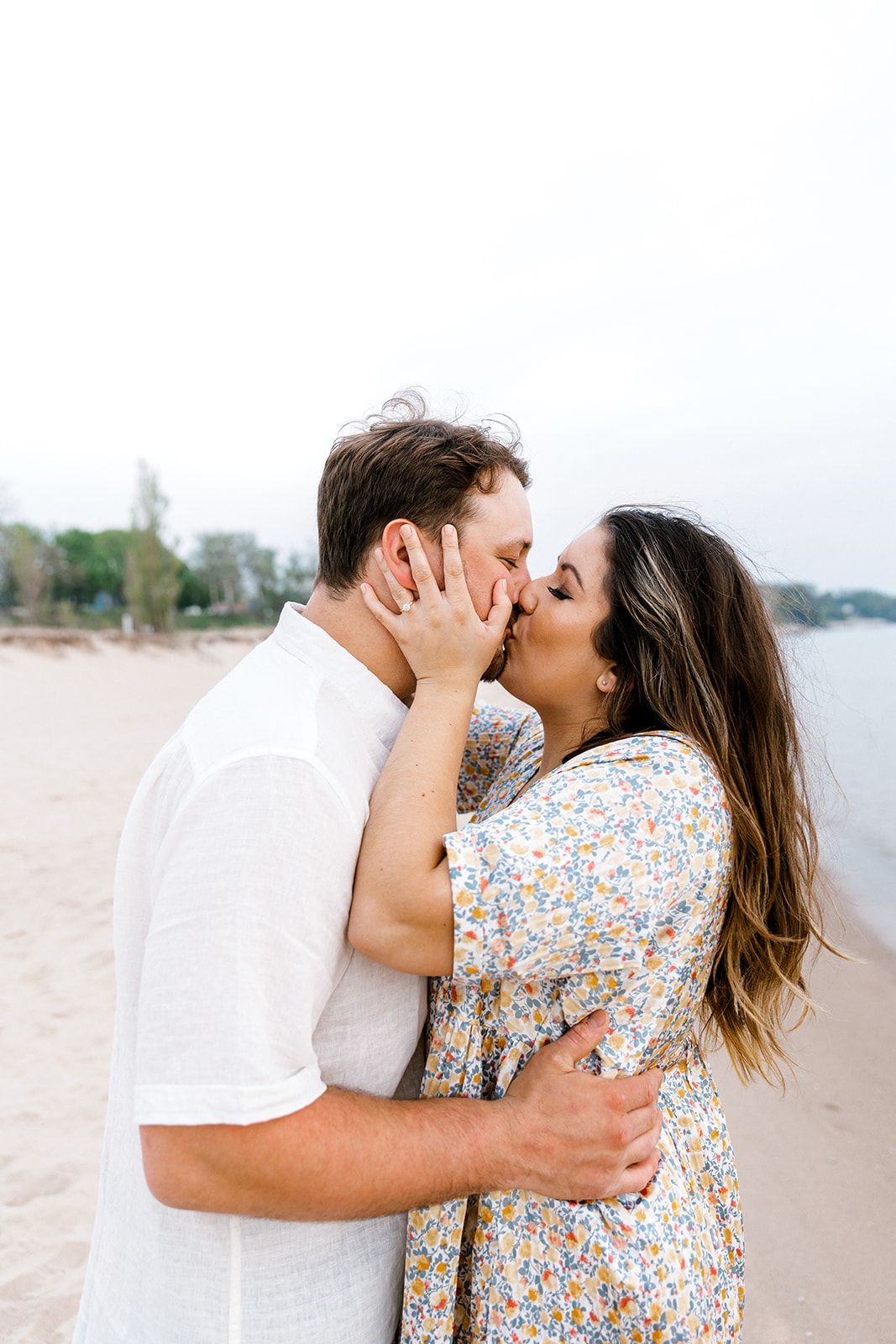South Haven Beach Engagement Photos | Angie + Tanner