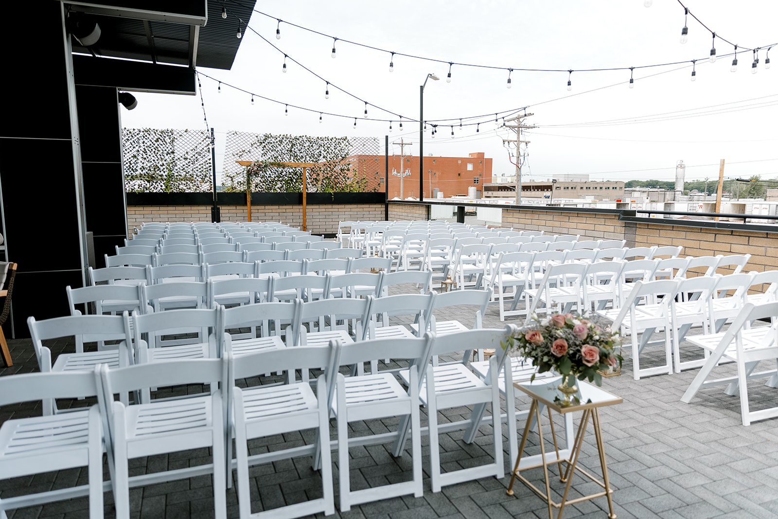 outdoor wedding aisle with flowers Port 393 Wedding In Holland, Michigan | Allie + Ryan