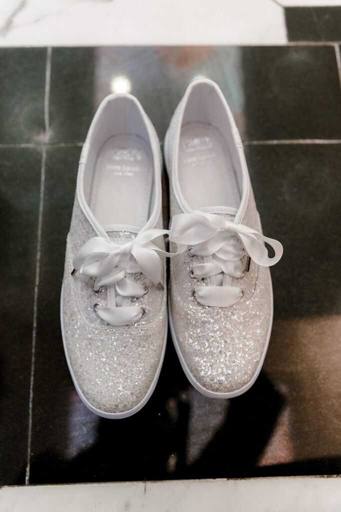 Brides sparkle converse shoes
