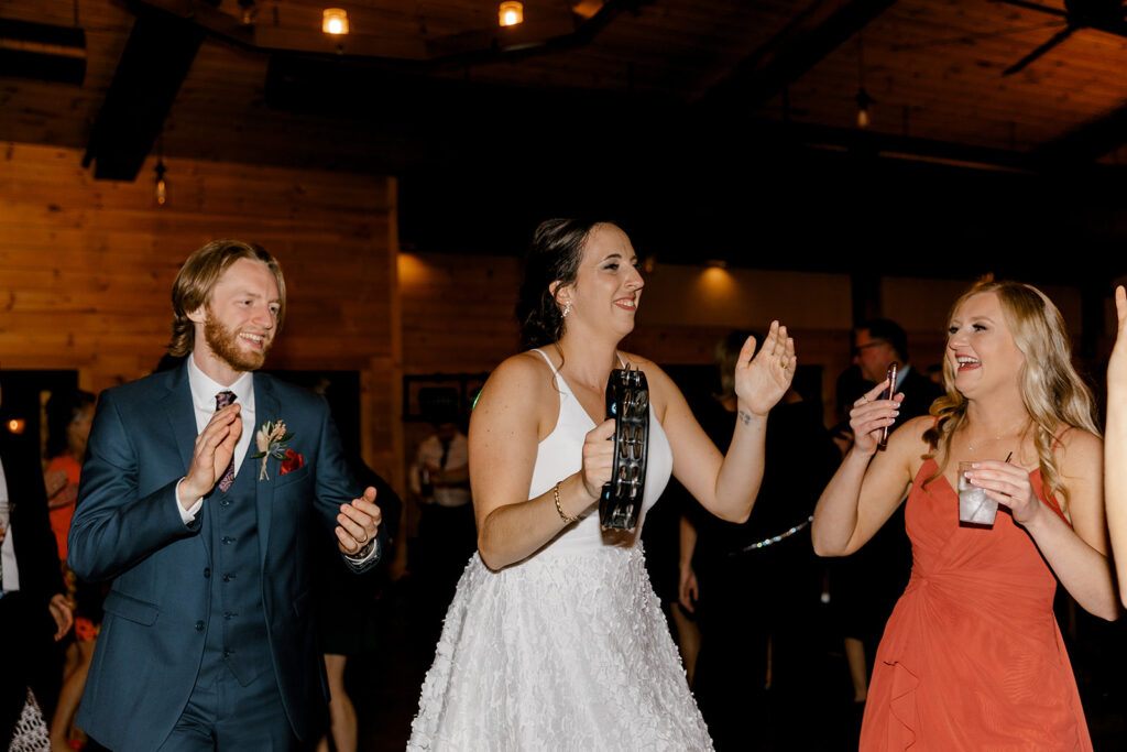 open dancing at wedding reception