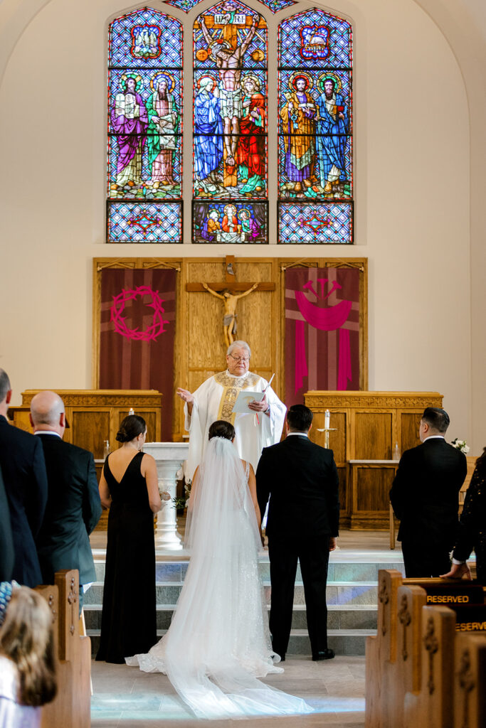 Wedding ceremony at St. Basil Church
