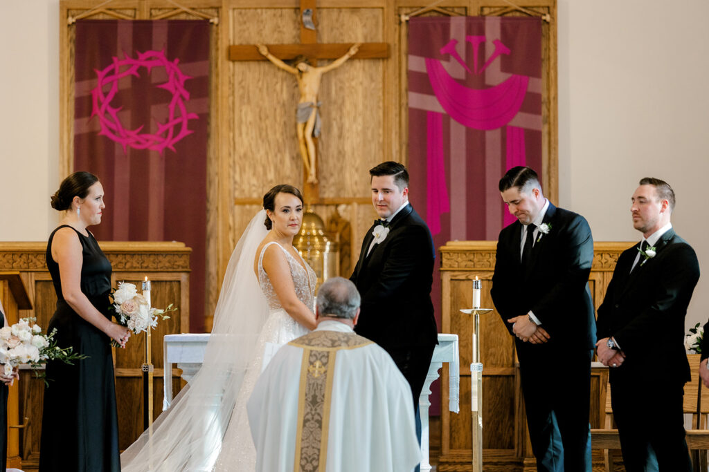 Wedding ceremony at St. Basil Church