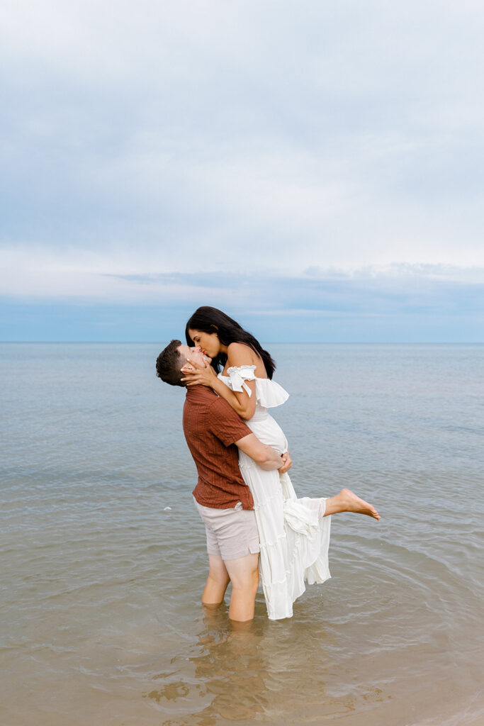 Engagement Session at Silver Lake Sand Dunes in Mears Michigan 